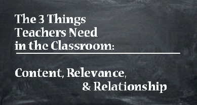3 things teachers need