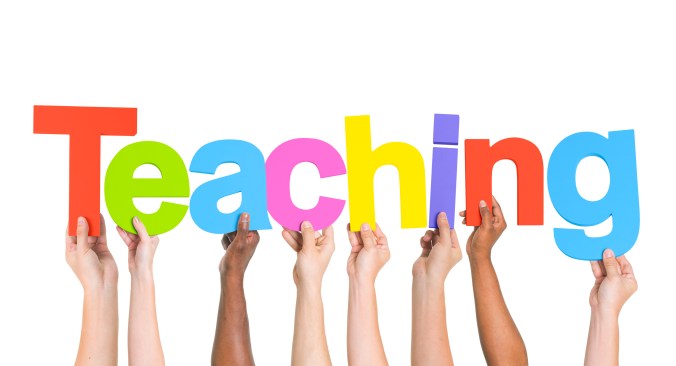 Group of Multiethnic Hands Holding Teaching